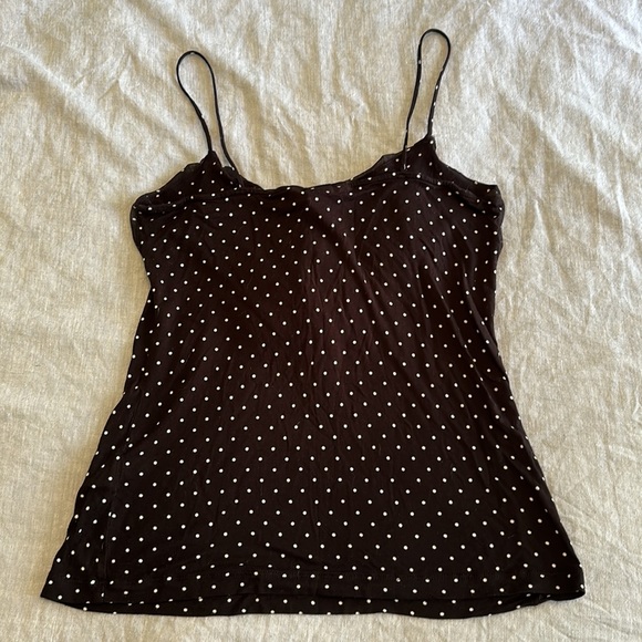 Spaghetti strap H&M size small polka dot top - Picture 3 of 4